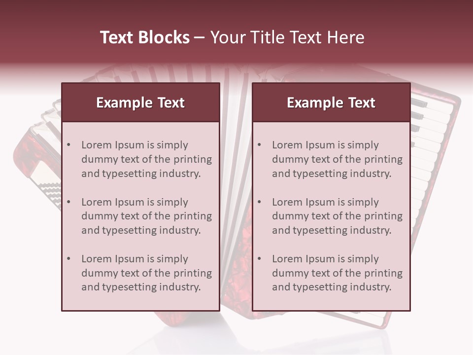 Recreational Object Acoustic PowerPoint Template