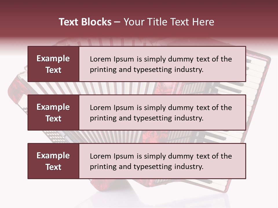 Recreational Object Acoustic PowerPoint Template