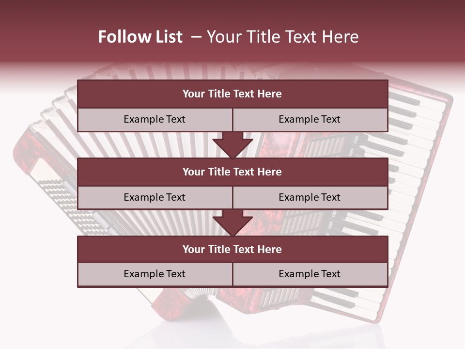 Recreational Object Acoustic PowerPoint Template