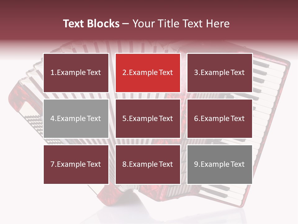 Recreational Object Acoustic PowerPoint Template
