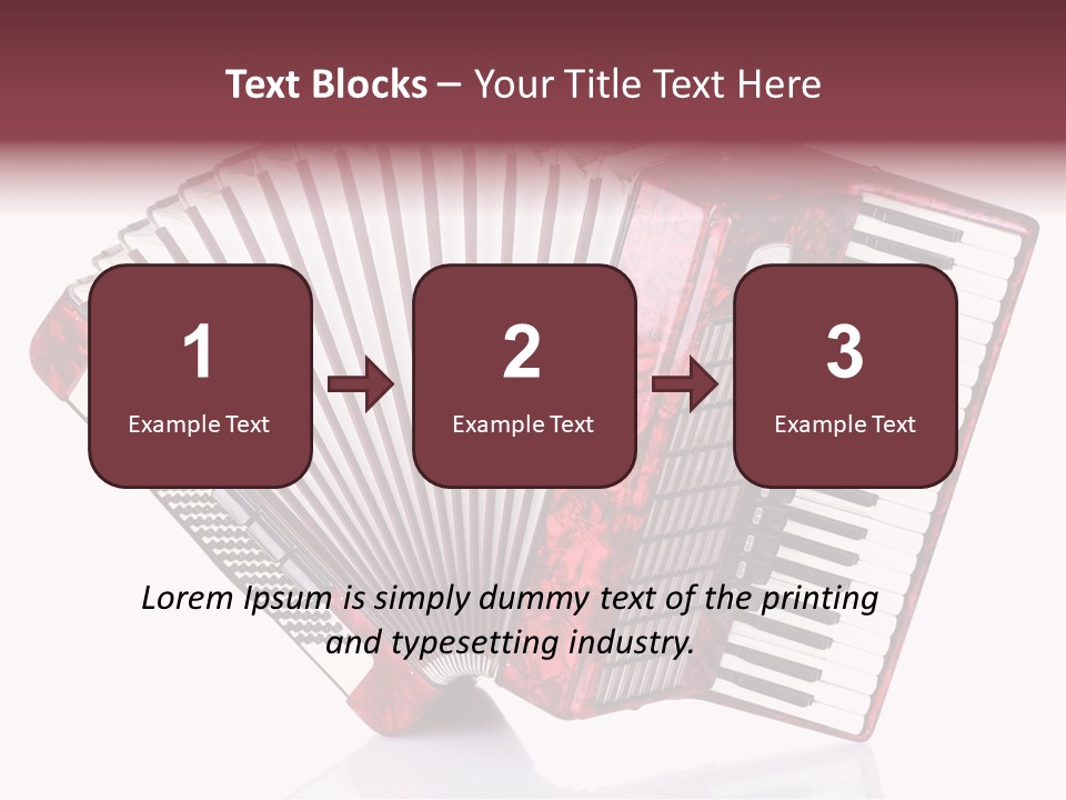 Recreational Object Acoustic PowerPoint Template