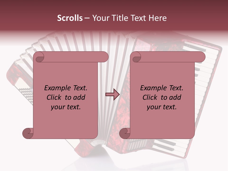 Recreational Object Acoustic PowerPoint Template
