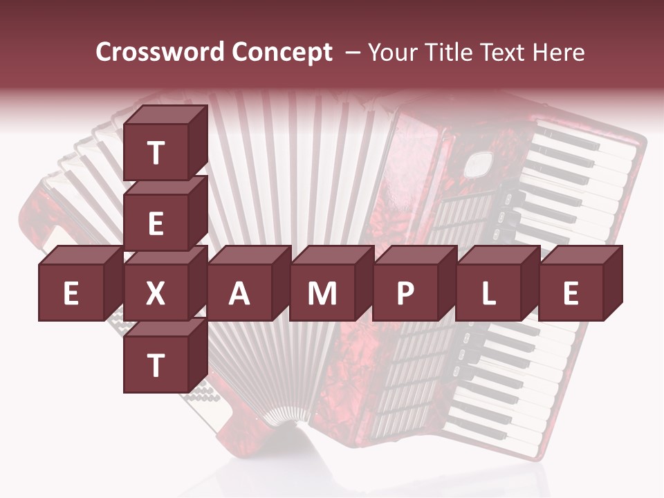 Recreational Object Acoustic PowerPoint Template