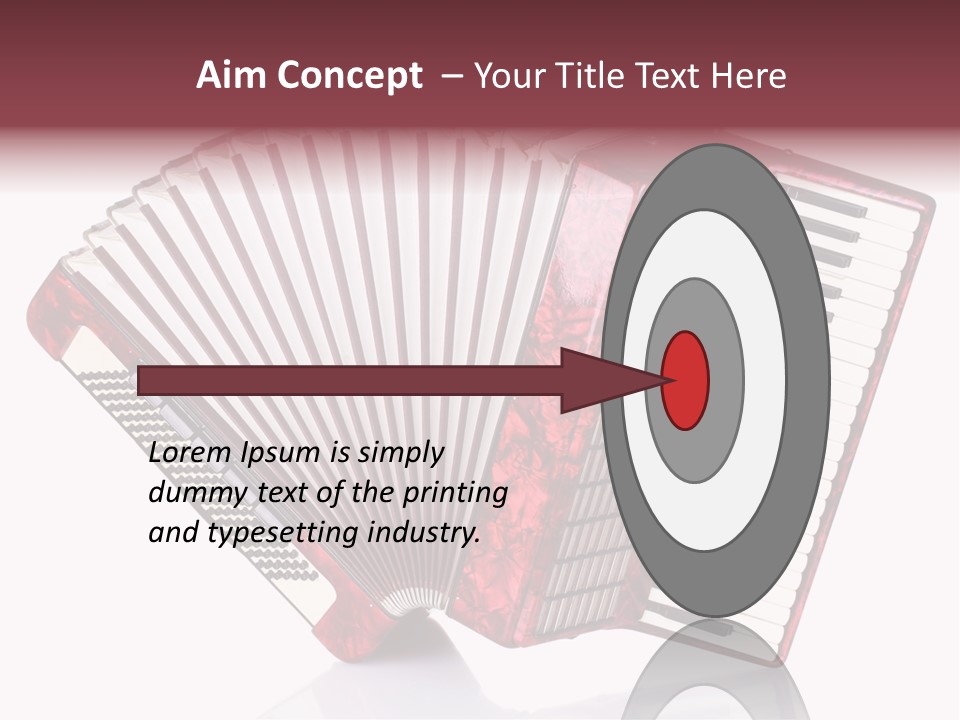 Recreational Object Acoustic PowerPoint Template