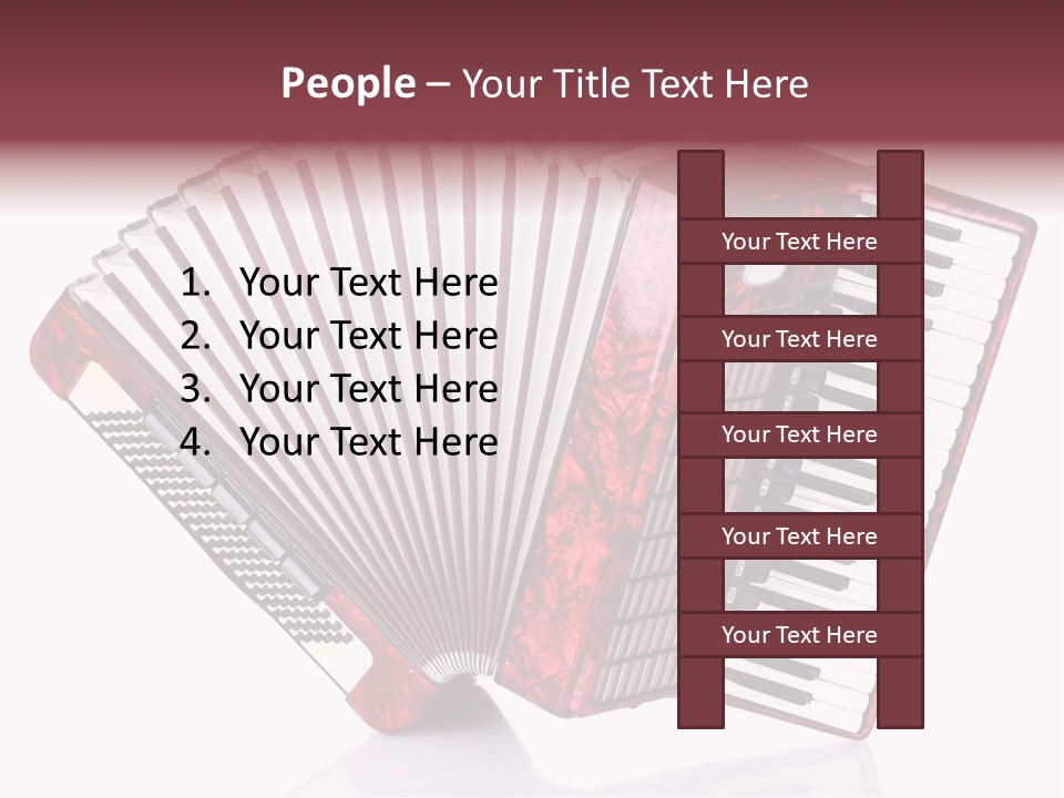 Recreational Object Acoustic PowerPoint Template