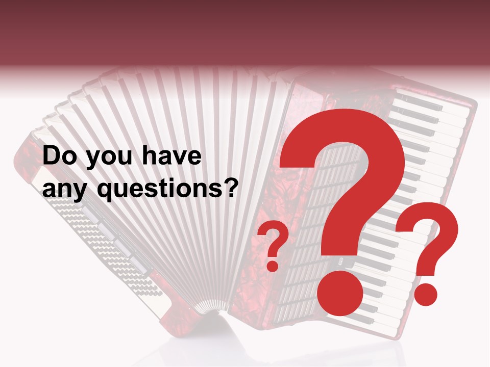 Recreational Object Acoustic PowerPoint Template