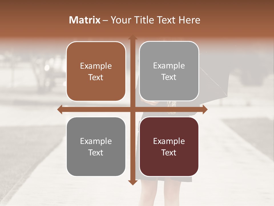 Beautiful Crossing Sad PowerPoint Template