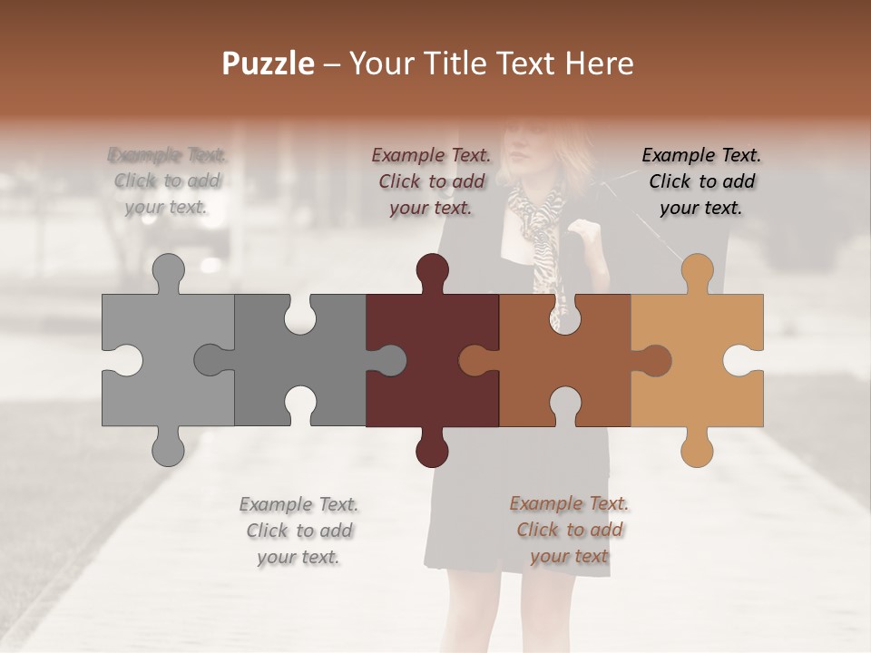 Beautiful Crossing Sad PowerPoint Template