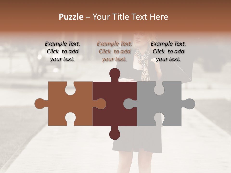 Beautiful Crossing Sad PowerPoint Template