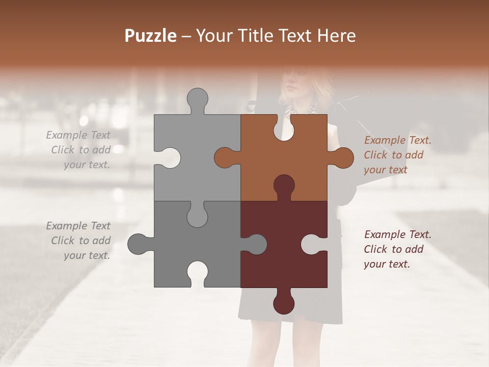 Beautiful Crossing Sad PowerPoint Template