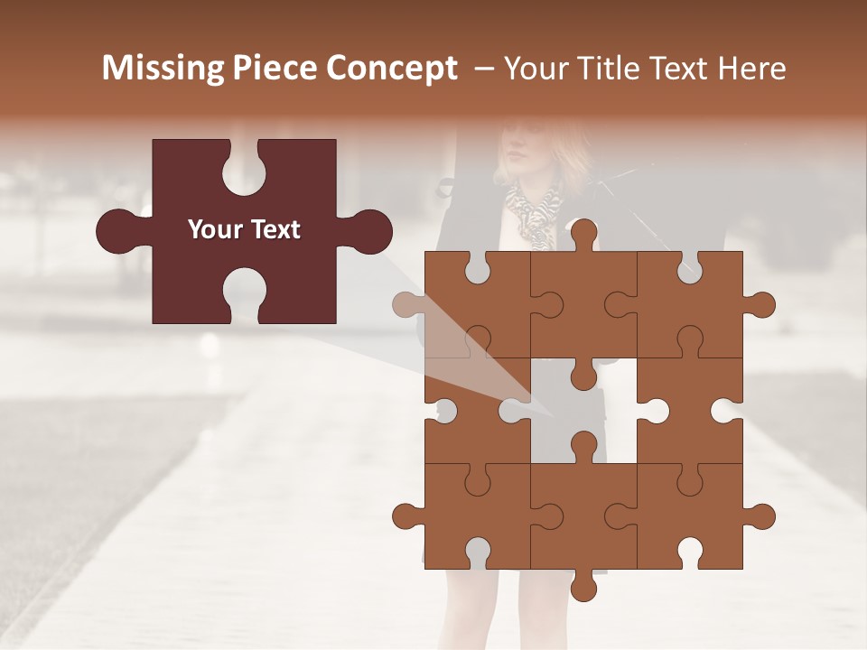 Beautiful Crossing Sad PowerPoint Template