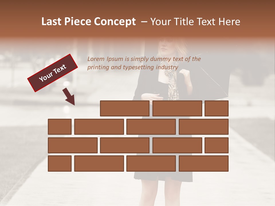Beautiful Crossing Sad PowerPoint Template