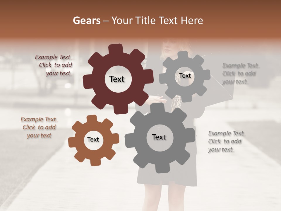 Beautiful Crossing Sad PowerPoint Template