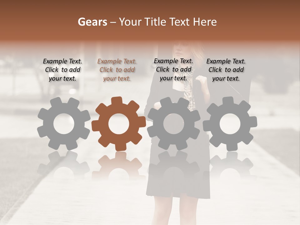 Beautiful Crossing Sad PowerPoint Template