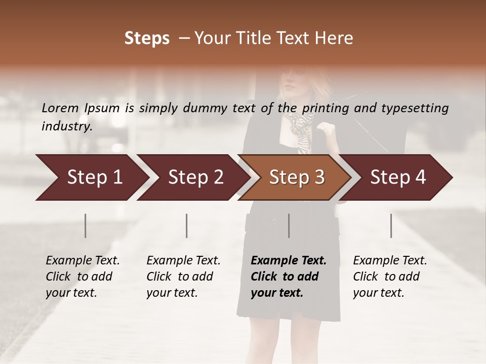 Beautiful Crossing Sad PowerPoint Template