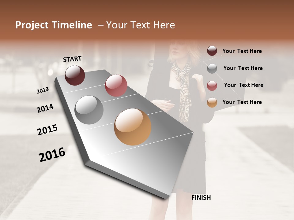 Beautiful Crossing Sad PowerPoint Template
