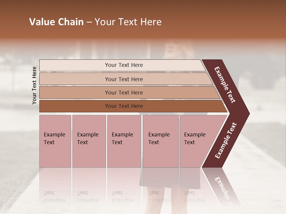 Beautiful Crossing Sad PowerPoint Template