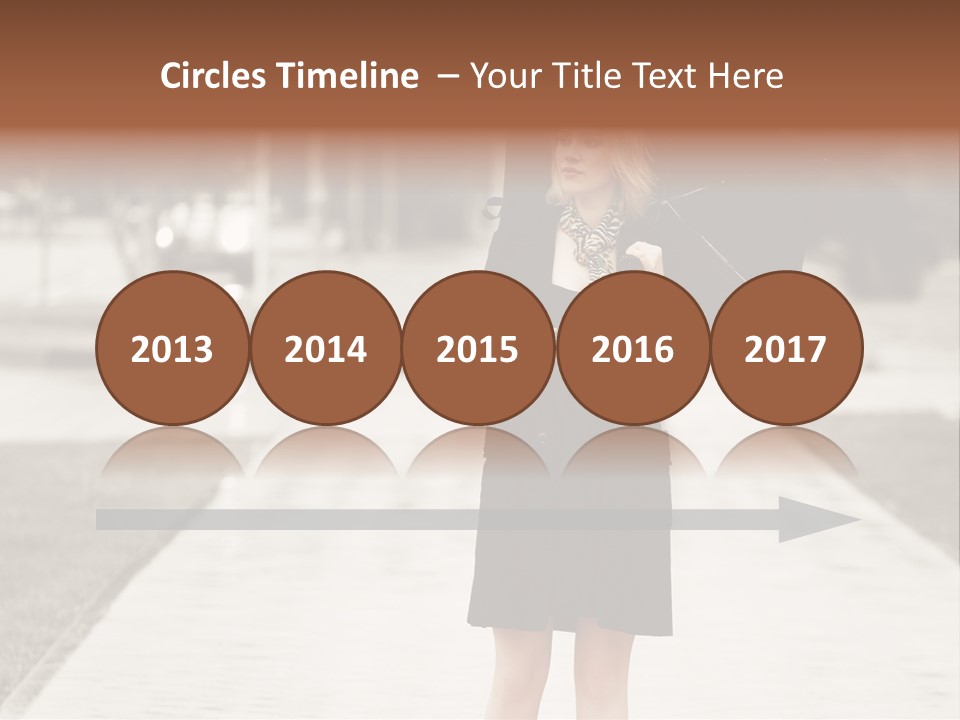 Beautiful Crossing Sad PowerPoint Template