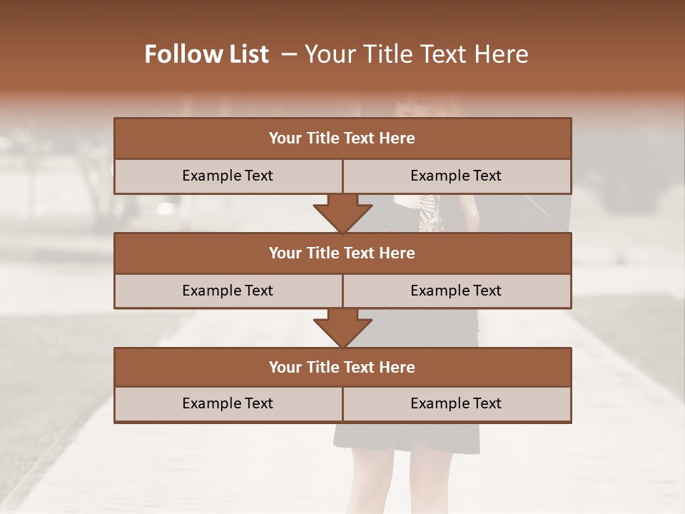 Beautiful Crossing Sad PowerPoint Template