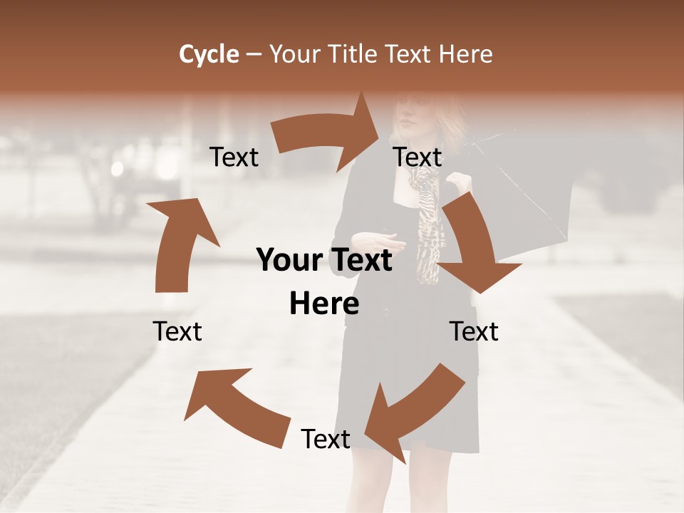 Beautiful Crossing Sad PowerPoint Template
