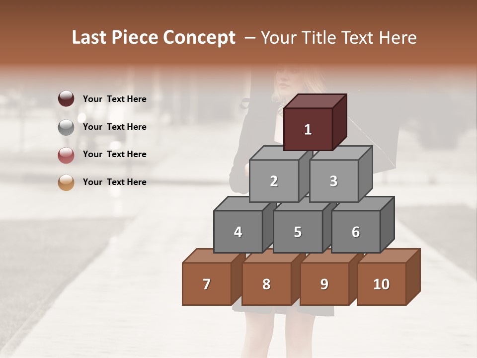 Beautiful Crossing Sad PowerPoint Template