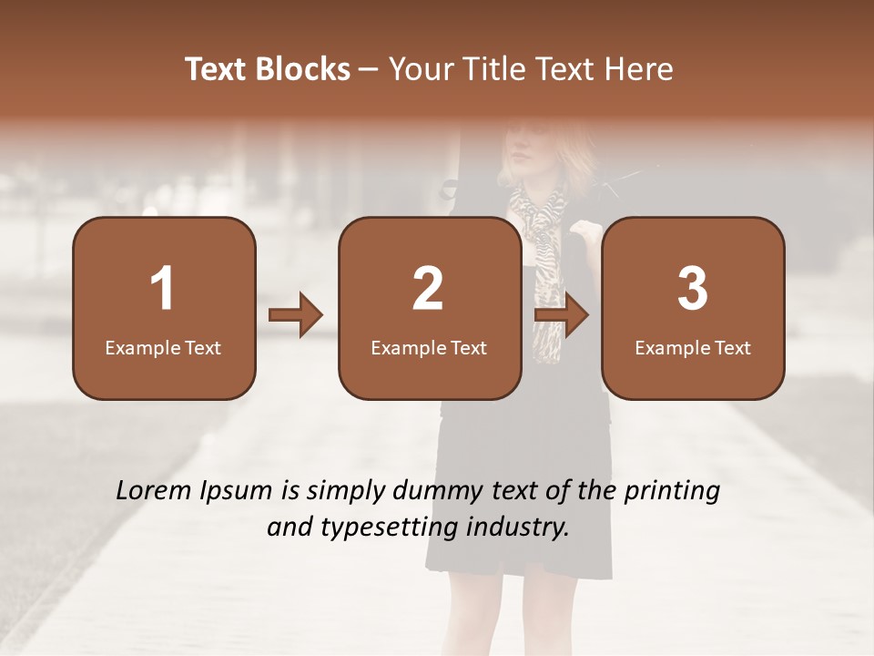 Beautiful Crossing Sad PowerPoint Template