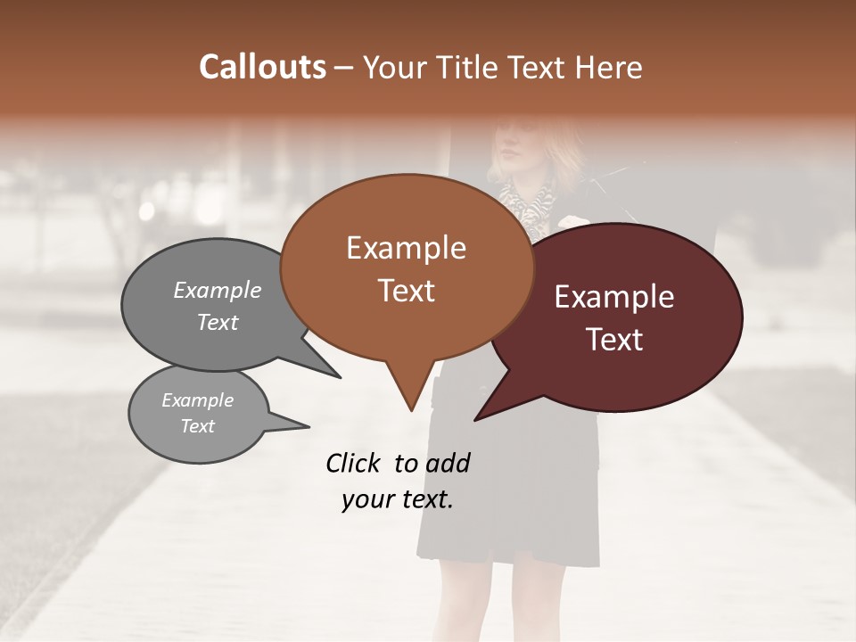 Beautiful Crossing Sad PowerPoint Template
