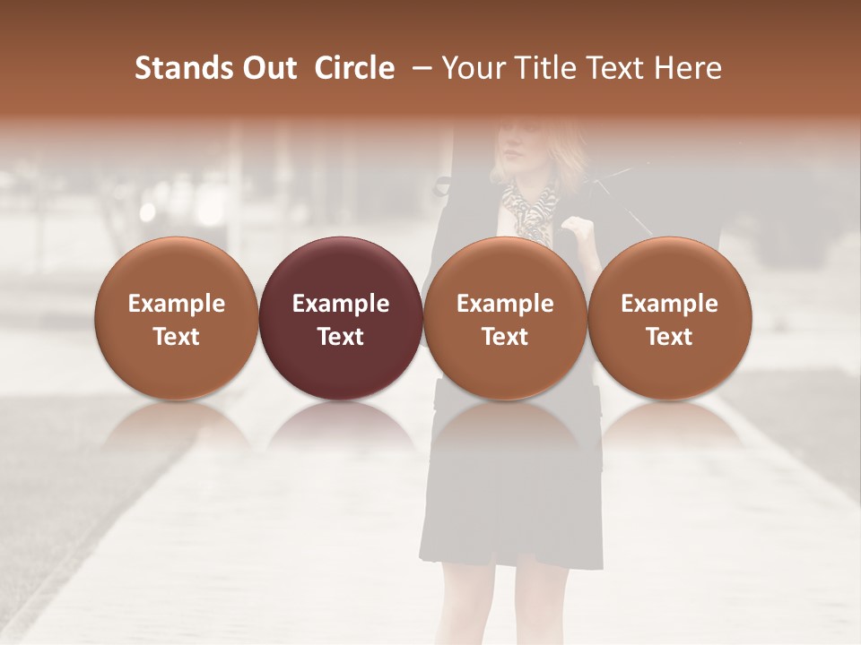 Beautiful Crossing Sad PowerPoint Template