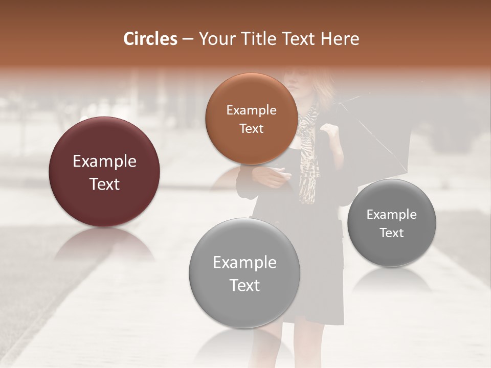 Beautiful Crossing Sad PowerPoint Template