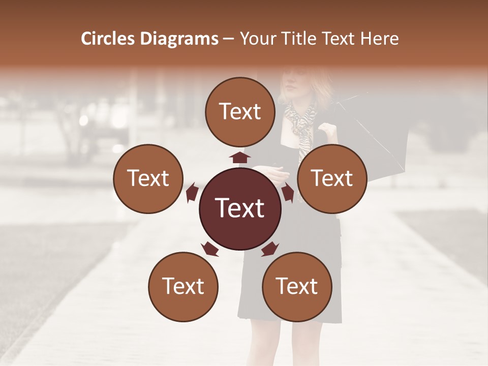 Beautiful Crossing Sad PowerPoint Template