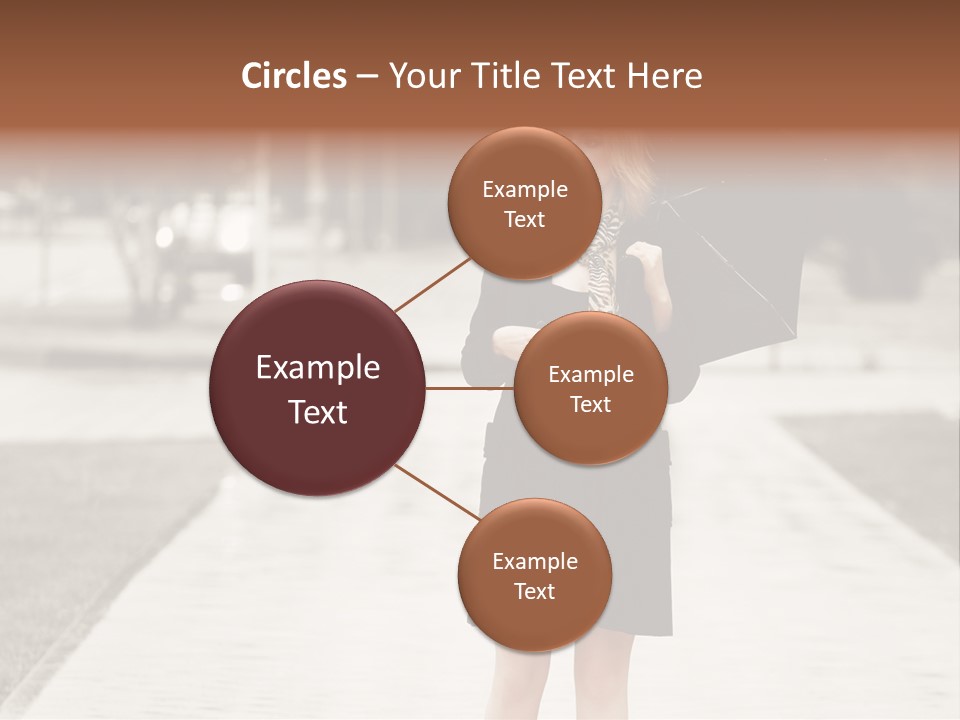 Beautiful Crossing Sad PowerPoint Template