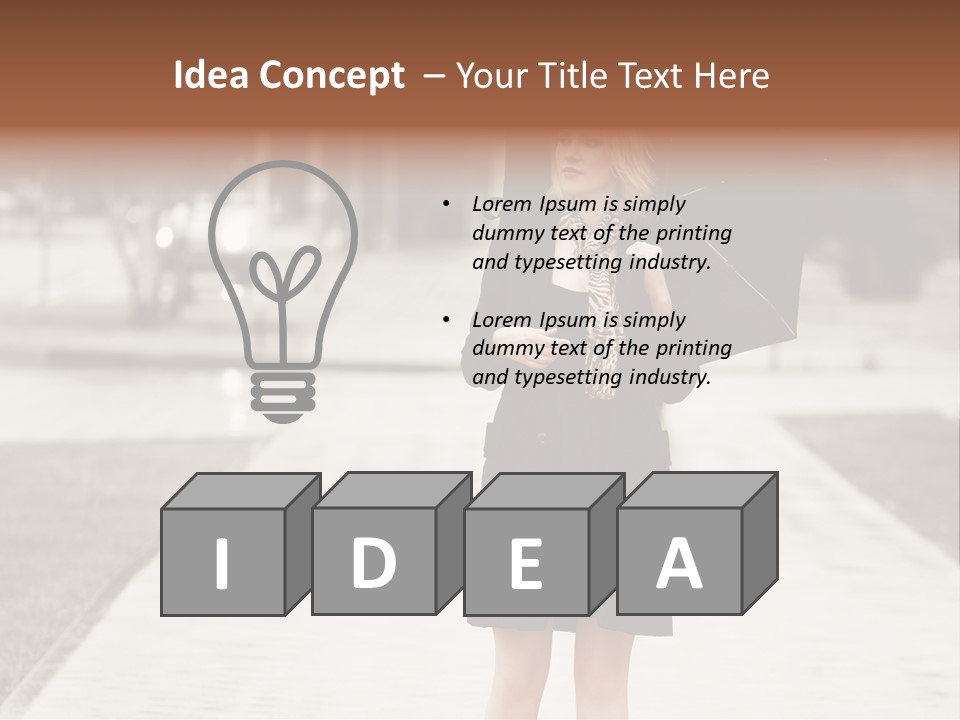 Beautiful Crossing Sad PowerPoint Template