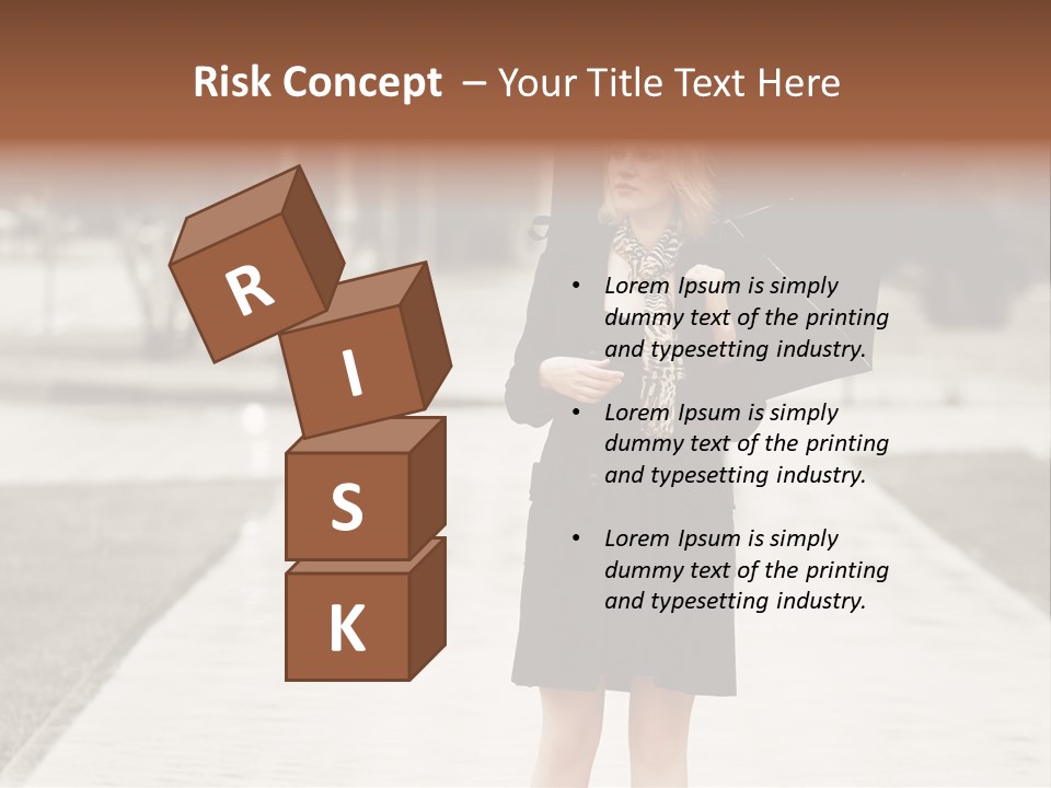 Beautiful Crossing Sad PowerPoint Template