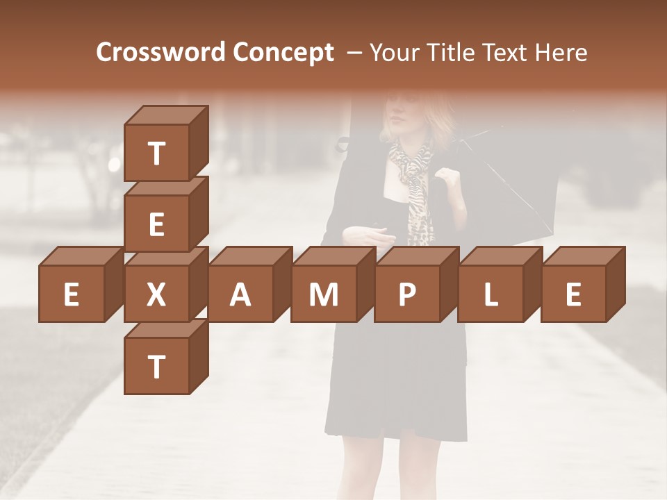 Beautiful Crossing Sad PowerPoint Template