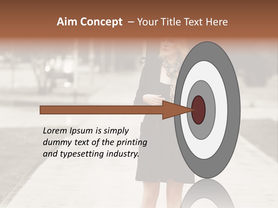 Beautiful Crossing Sad PowerPoint Template