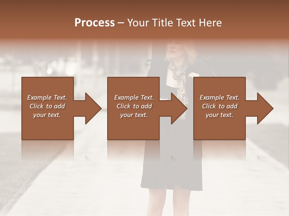Beautiful Crossing Sad PowerPoint Template
