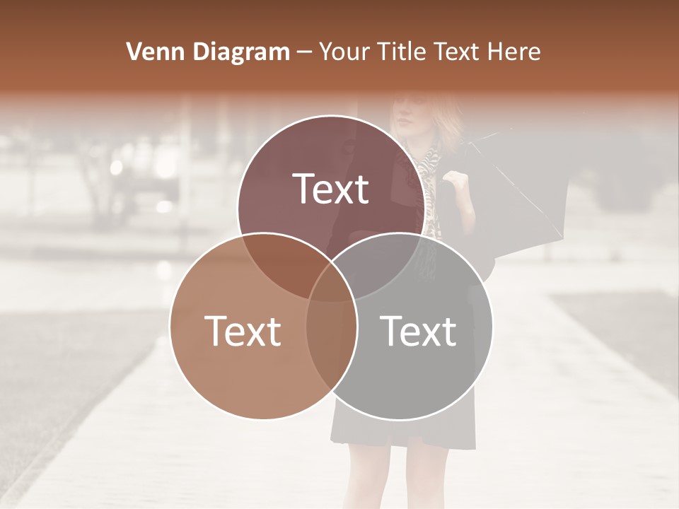 Beautiful Crossing Sad PowerPoint Template