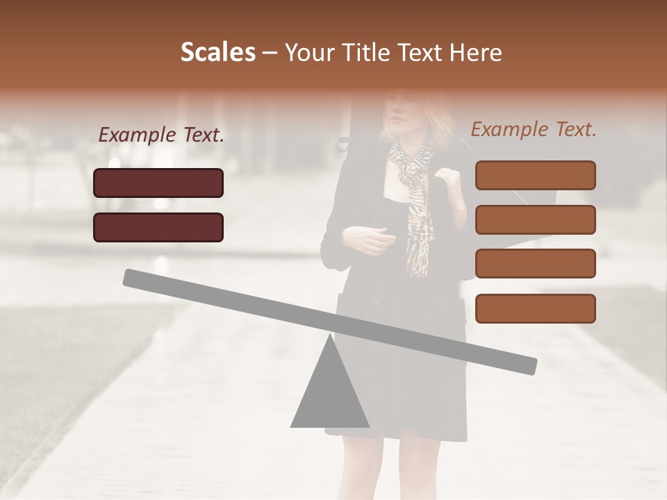 Beautiful Crossing Sad PowerPoint Template