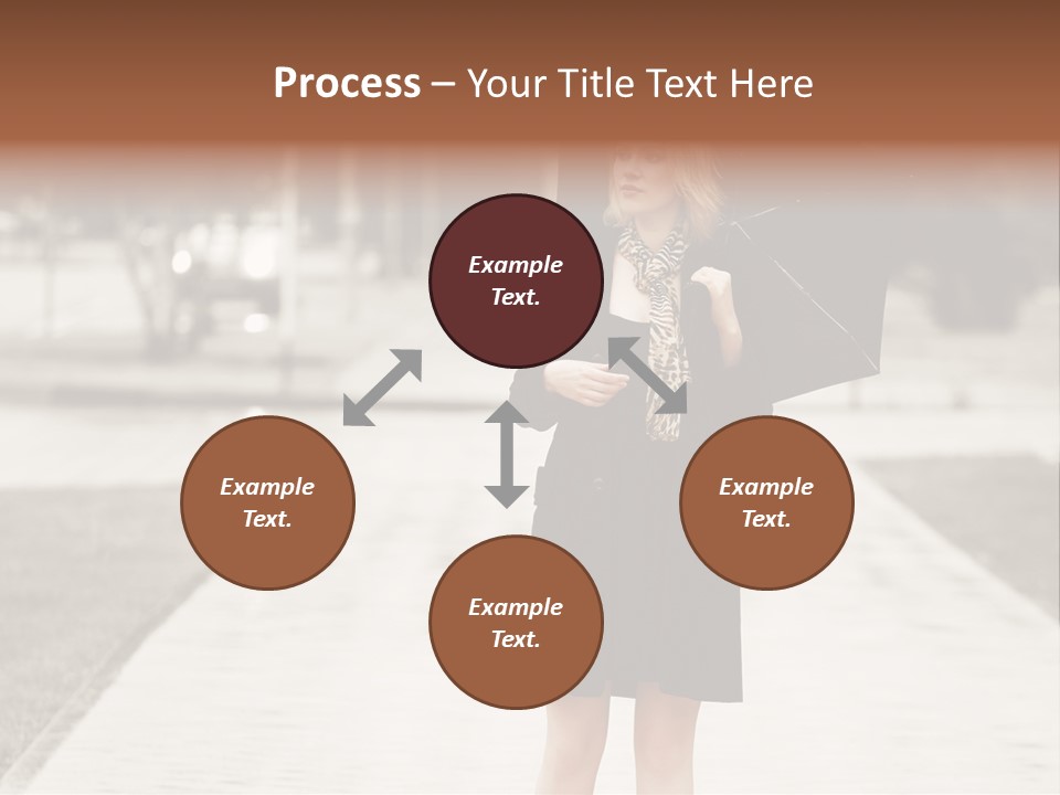 Beautiful Crossing Sad PowerPoint Template
