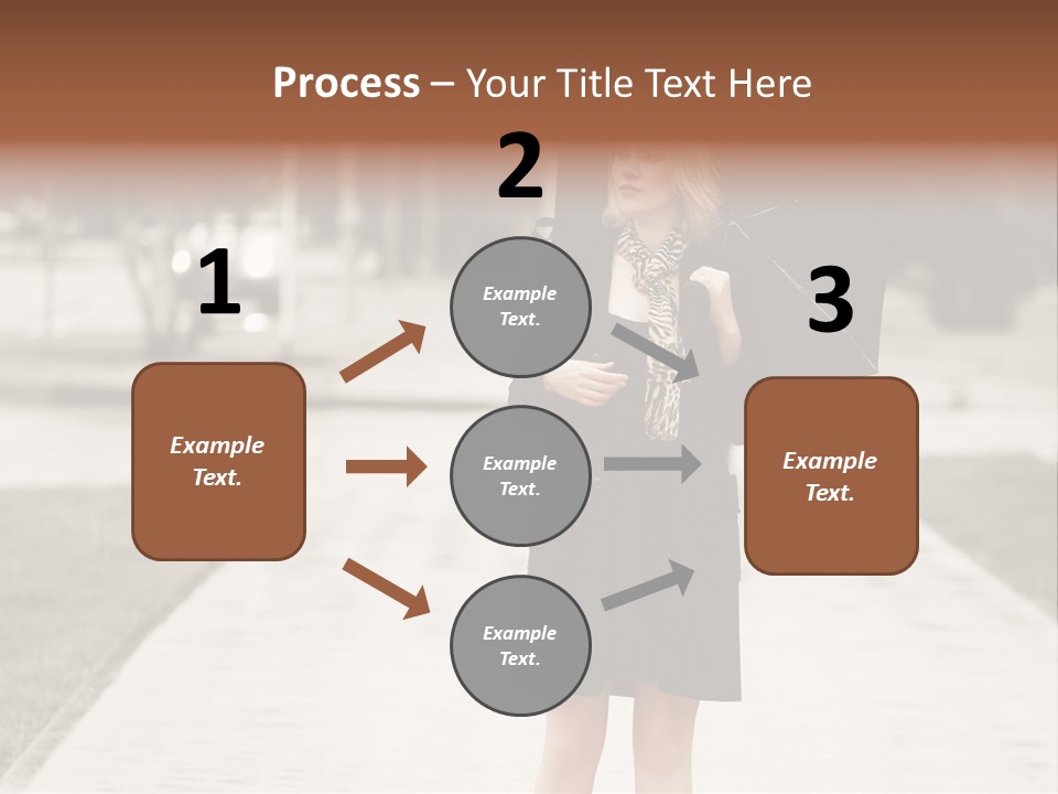 Beautiful Crossing Sad PowerPoint Template