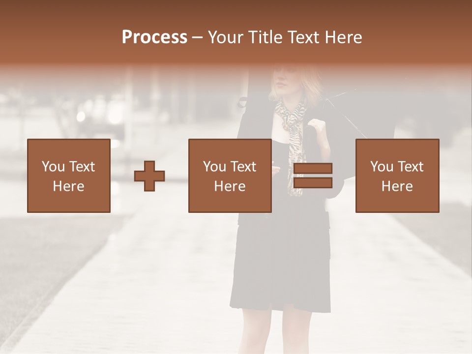 Beautiful Crossing Sad PowerPoint Template