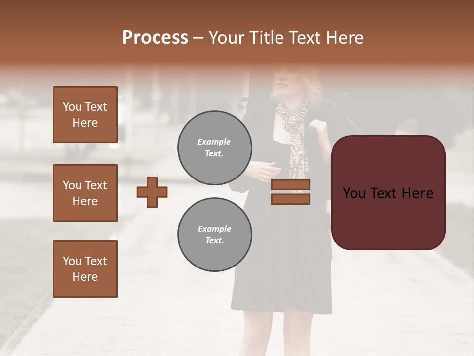 Beautiful Crossing Sad PowerPoint Template