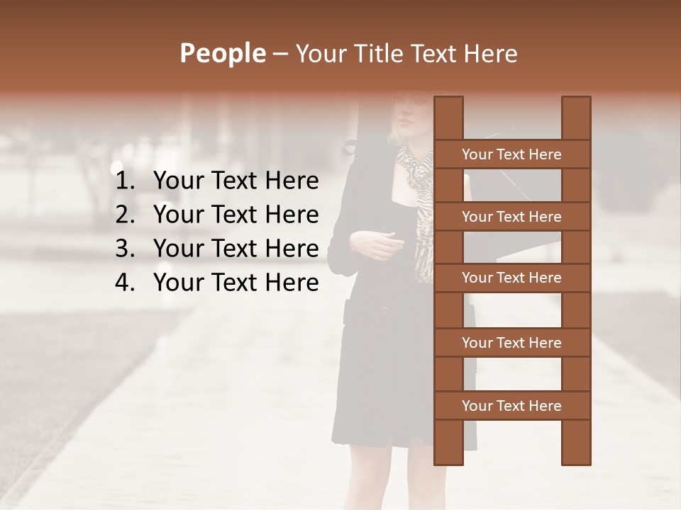Beautiful Crossing Sad PowerPoint Template