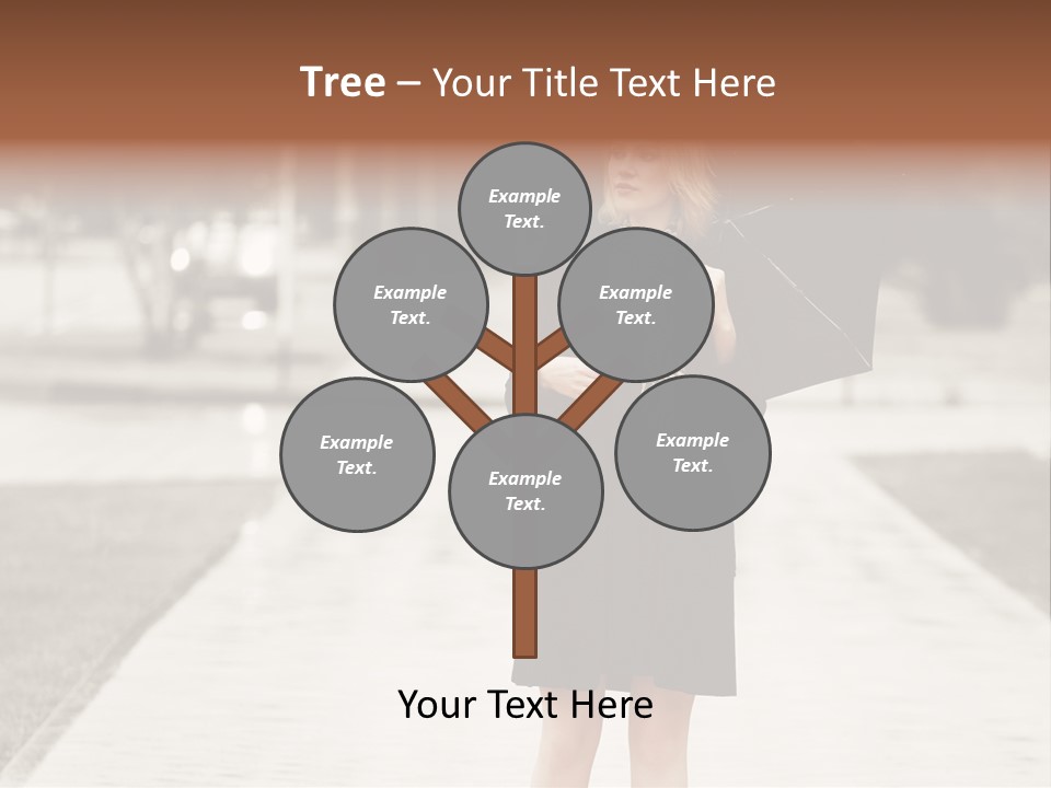 Beautiful Crossing Sad PowerPoint Template