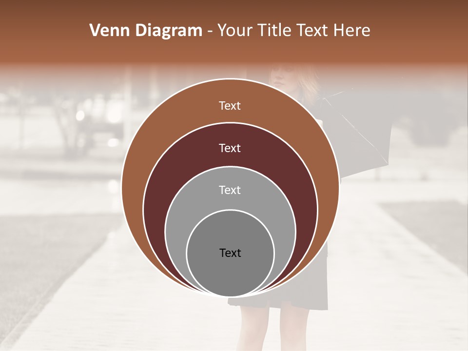 Beautiful Crossing Sad PowerPoint Template