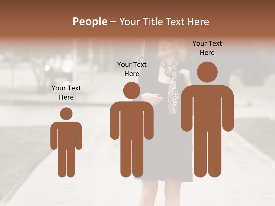 Beautiful Crossing Sad PowerPoint Template