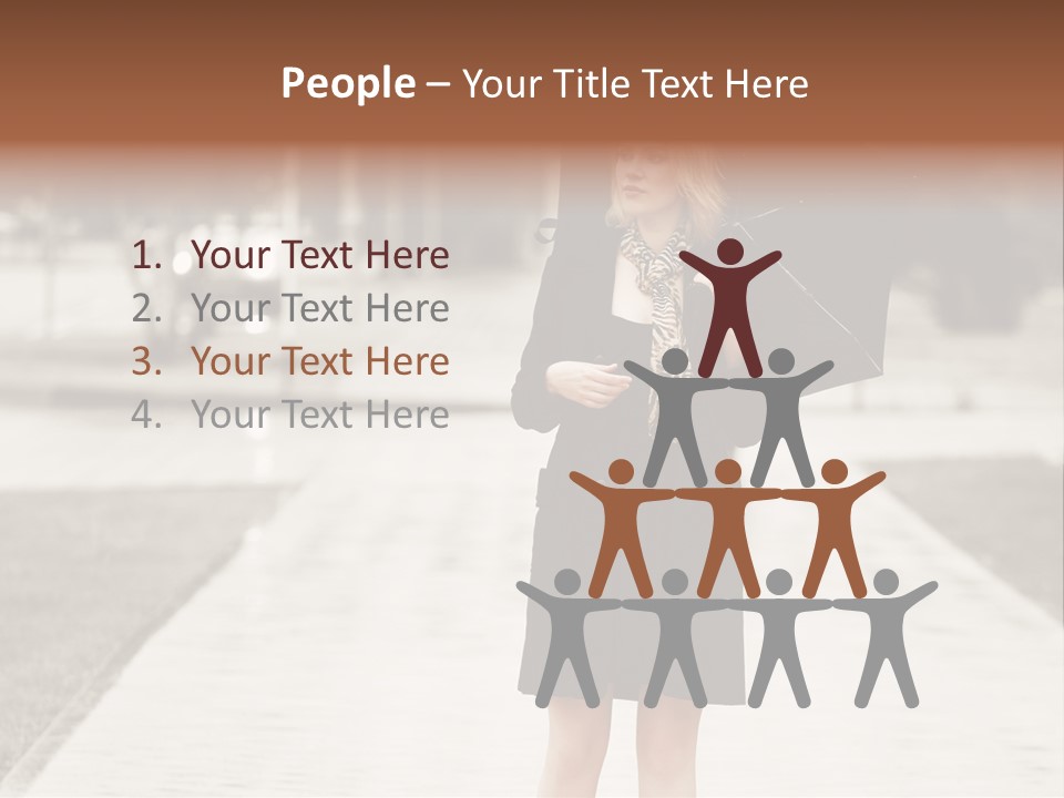 Beautiful Crossing Sad PowerPoint Template