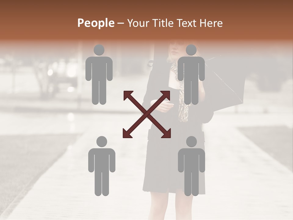 Beautiful Crossing Sad PowerPoint Template