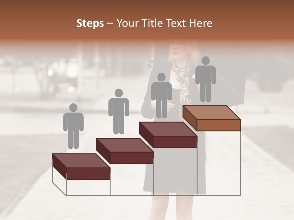 Beautiful Crossing Sad PowerPoint Template