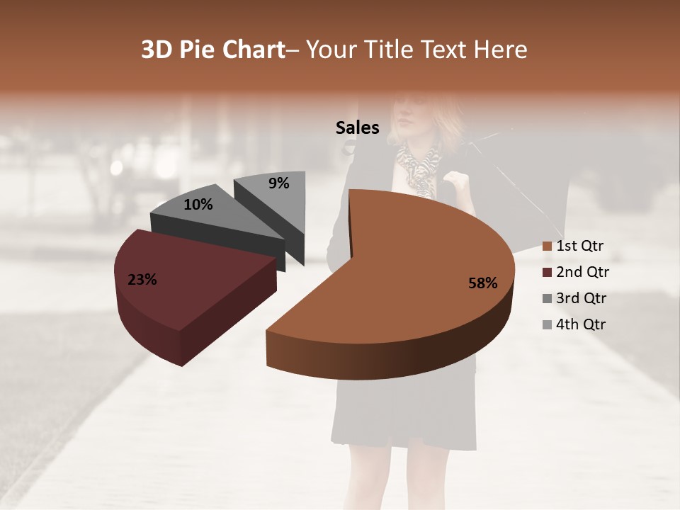 Beautiful Crossing Sad PowerPoint Template